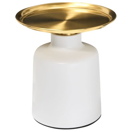 Bord DOVE Metal Hvid/guld