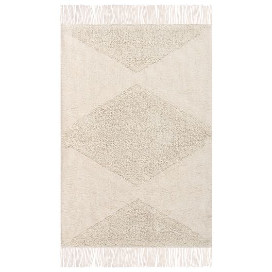 Børnetæppe KHONOMA Lys Beige 60 x 90 cm Bomuld