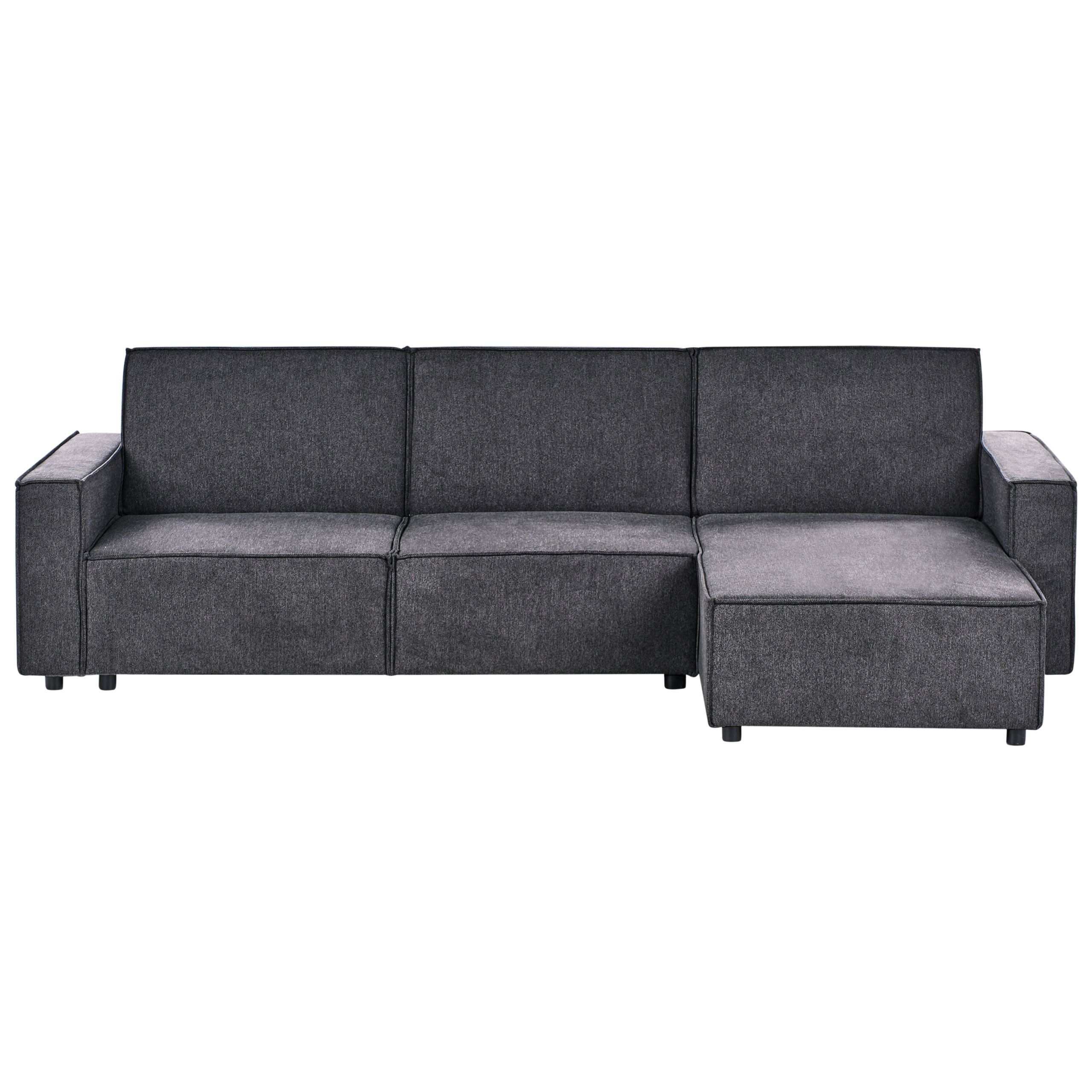 Hjørnesovesofa 3 personers ROMEDAL II Grafit Venstrevendt