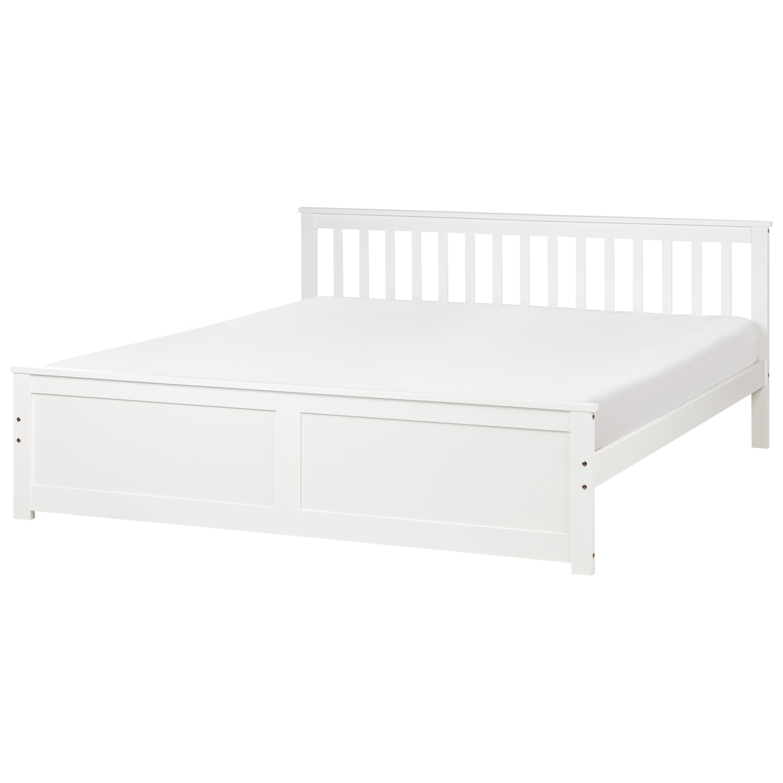 Seng Fyretræ OLENDON 180 x 200 cm Hvid