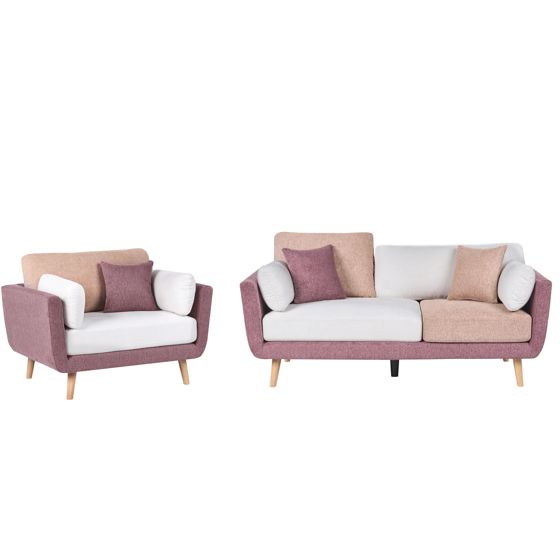 Sofasæt 4 personers BOLGA Lyserød