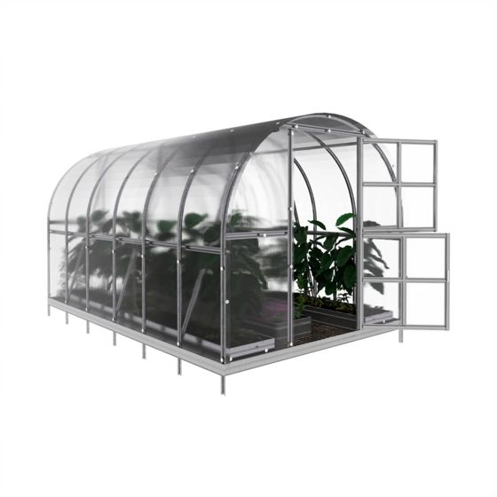 Drivhus KLASIKA ARCH 6 m2, 3 m x 2 m, 6 mm polycarbonatdæksel