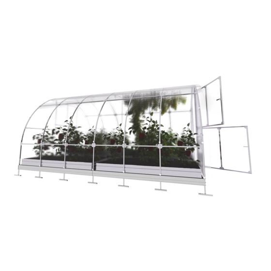 Drivhus KLASIKA TUBE 12 m2, 3 m x 4 m, 6 mm polycarbonatdæksel