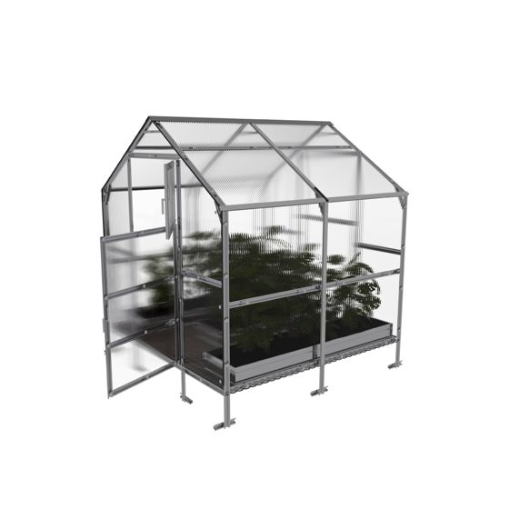 Drivhus KLASIKA BERNARD 4,7 m2, 2,35 m x 2 m, 4 mm polycarbonatdæksel