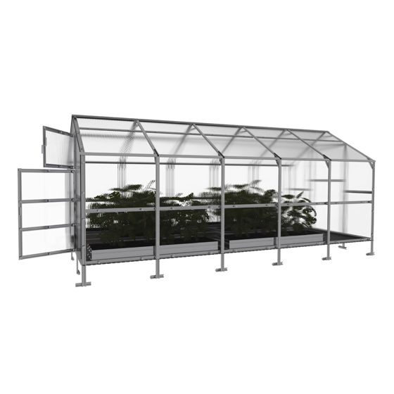 Drivhus KLASIKA BERNARD 11,75 m2, 2,35 m x 5 m, 4 mm polycarbonatdæksel