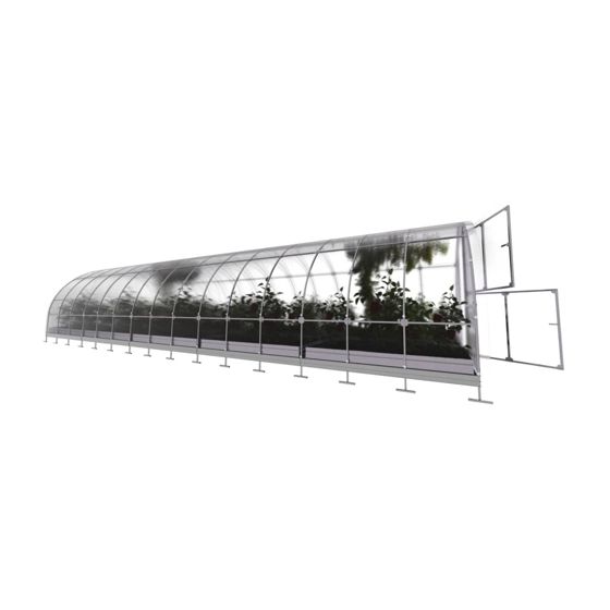 Drivhus KLASIKA TUBE 30 m2, 3 m x 10 m, 4 mm polycarbonatdæksel