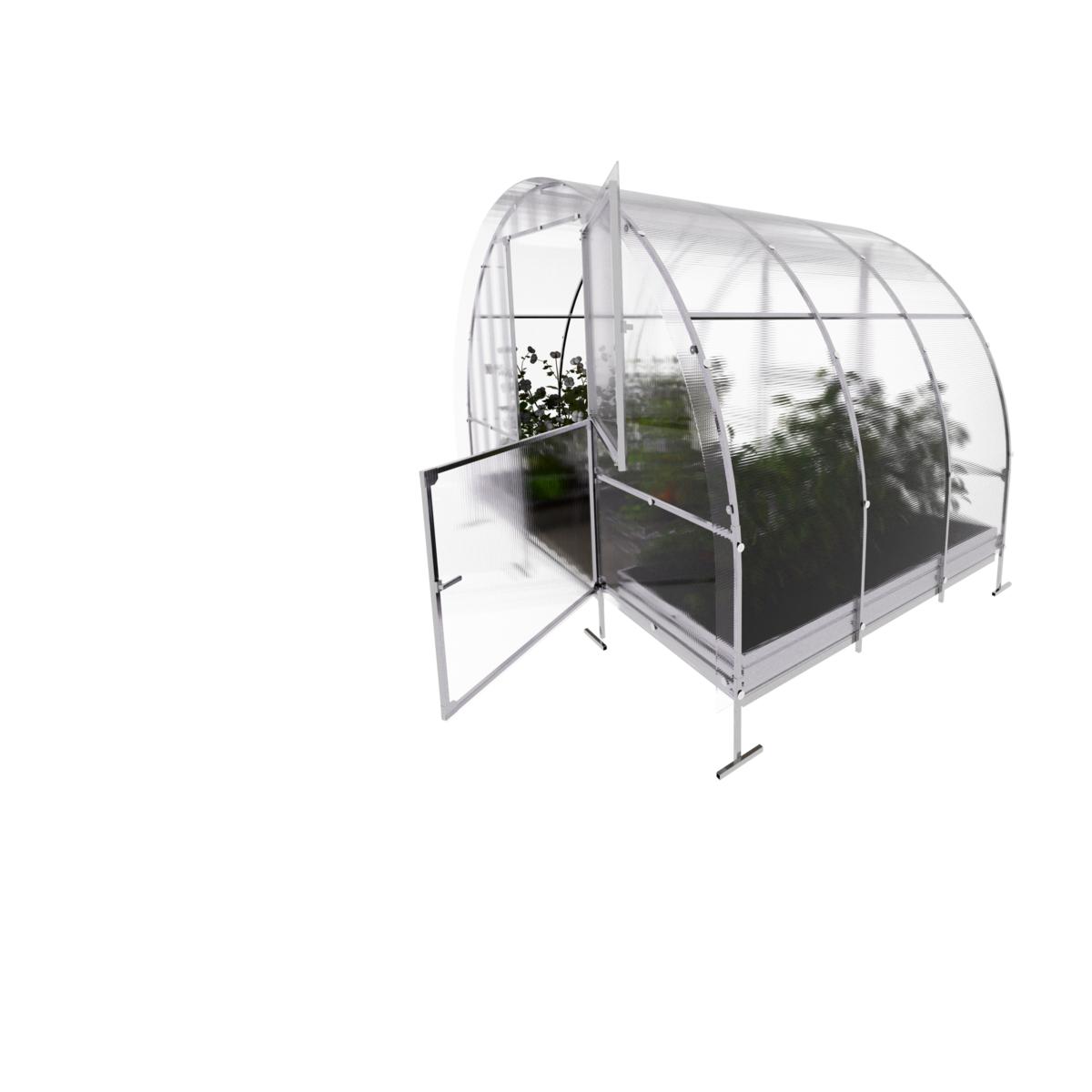Drivhus KLASIKA EASY 6 m2, 3 m x 2 m, 6 mm polycarbonatdæksel