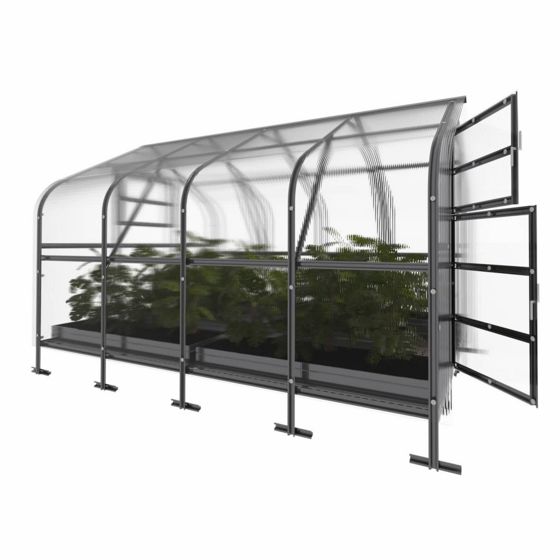 Drivhus KLASIKA DROP 10 m2, 2,5 m x 4 m, 6 mm polycarbonatdæksel