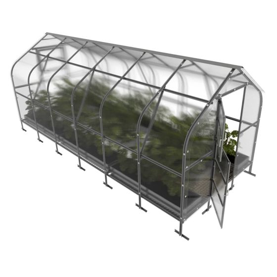 Drivhus KLASIKA DROP 15 m2, 2,5 m x 6 m, 6 mm polycarbonatdæksel