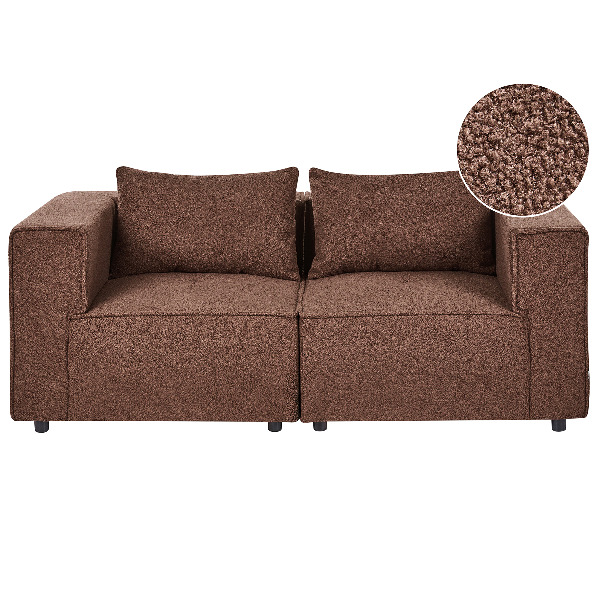 Modulsofa 2 personers AXEBO Boucle Brun