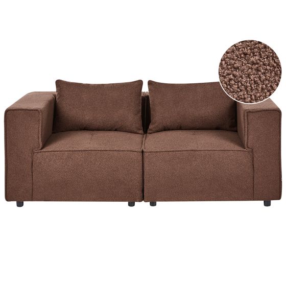 Modulsofa 2 personers AXEBO Boucle Brun
