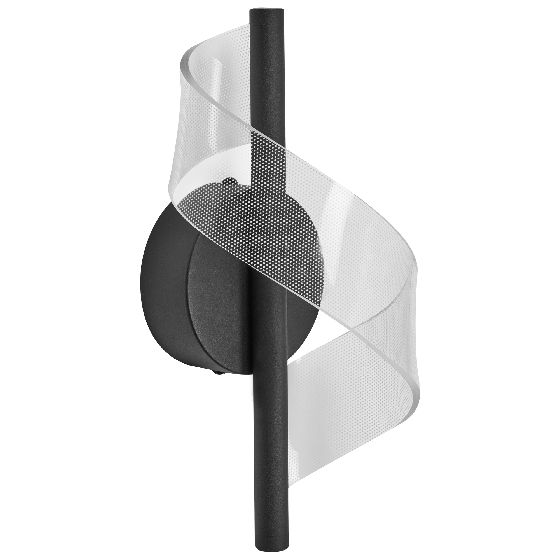 LED-væglampe SARELA Metal Sort