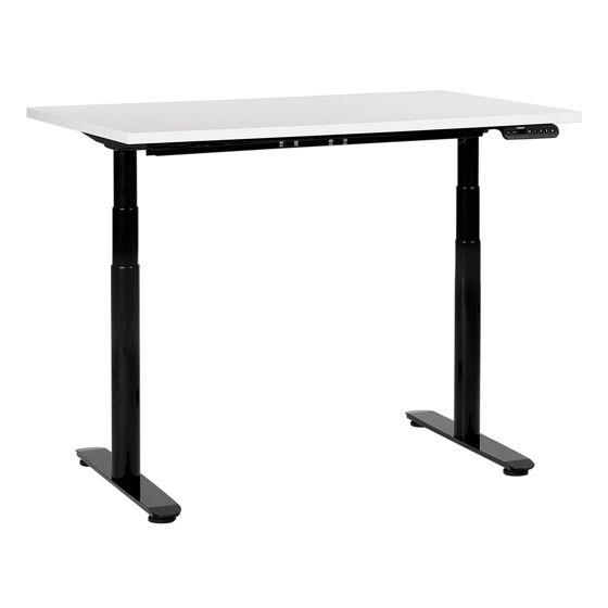 Elektrisk justerbart hæve sænkebord DESTINAS 120 cm 72 cm Hvid/sort
