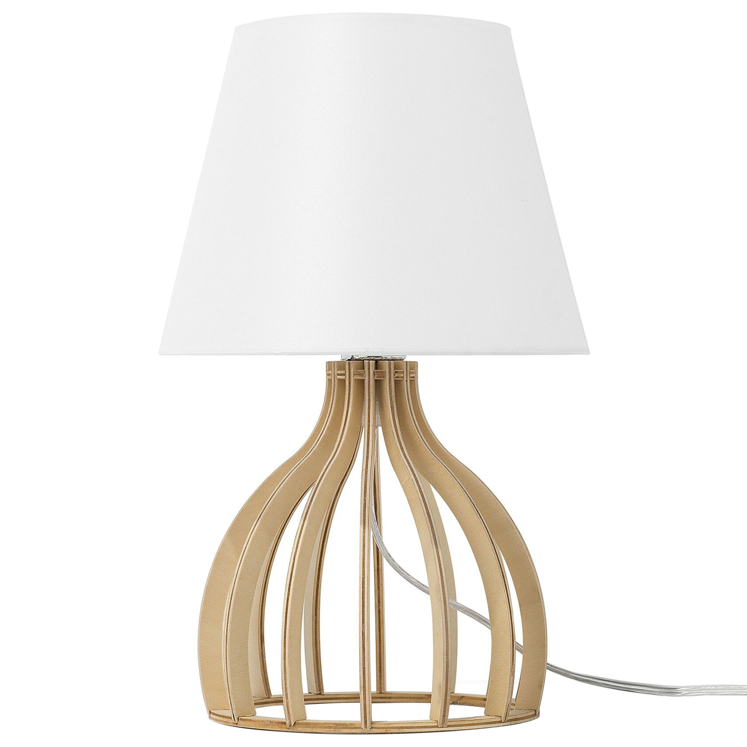 Bordlampe AGUEDA Brun/hvid