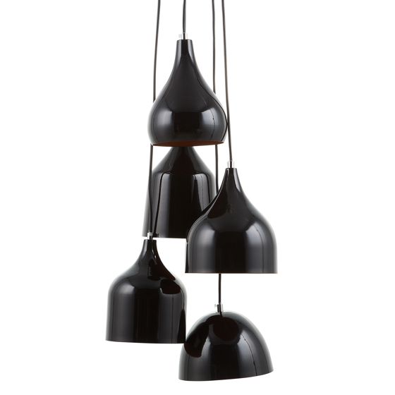 Loftlampe SAVIO Metal Guldbrun Sort