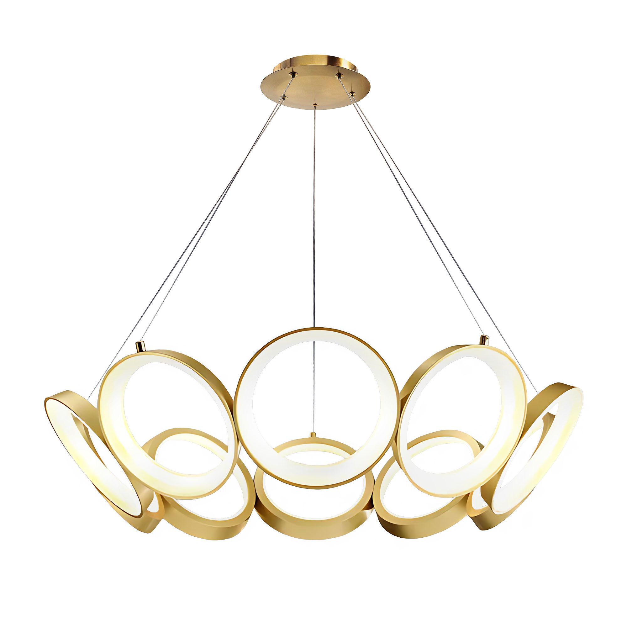 TOOLIGHT hængende loftlampe APP1800-CP LED Guld 80x80x20cm
