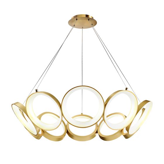 TOOLIGHT hængende loftlampe APP1800-CP LED Guld 80x80x20cm