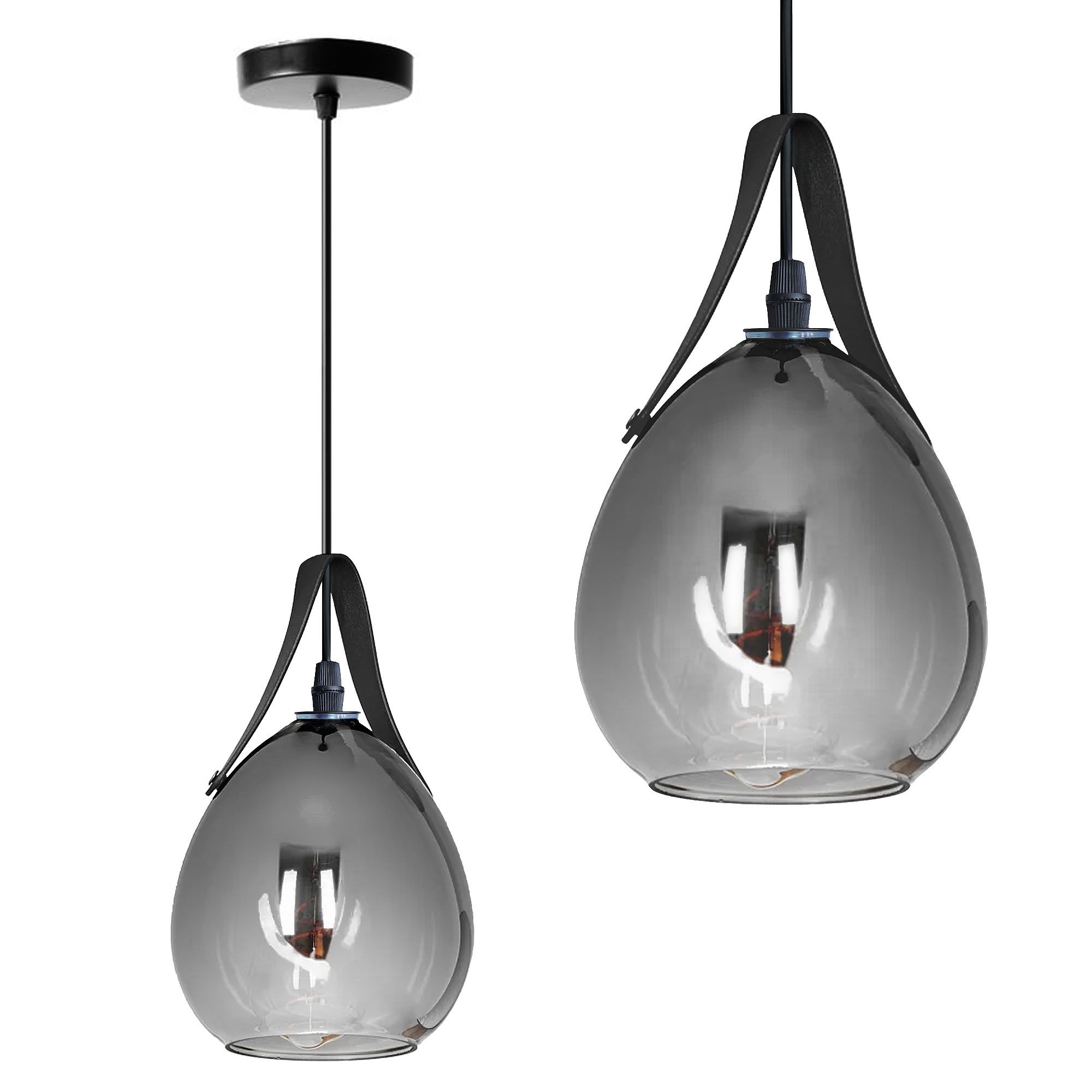 TOOLIGHT hængende loftlampe APP1774-1CP Sort 17x15x17cm