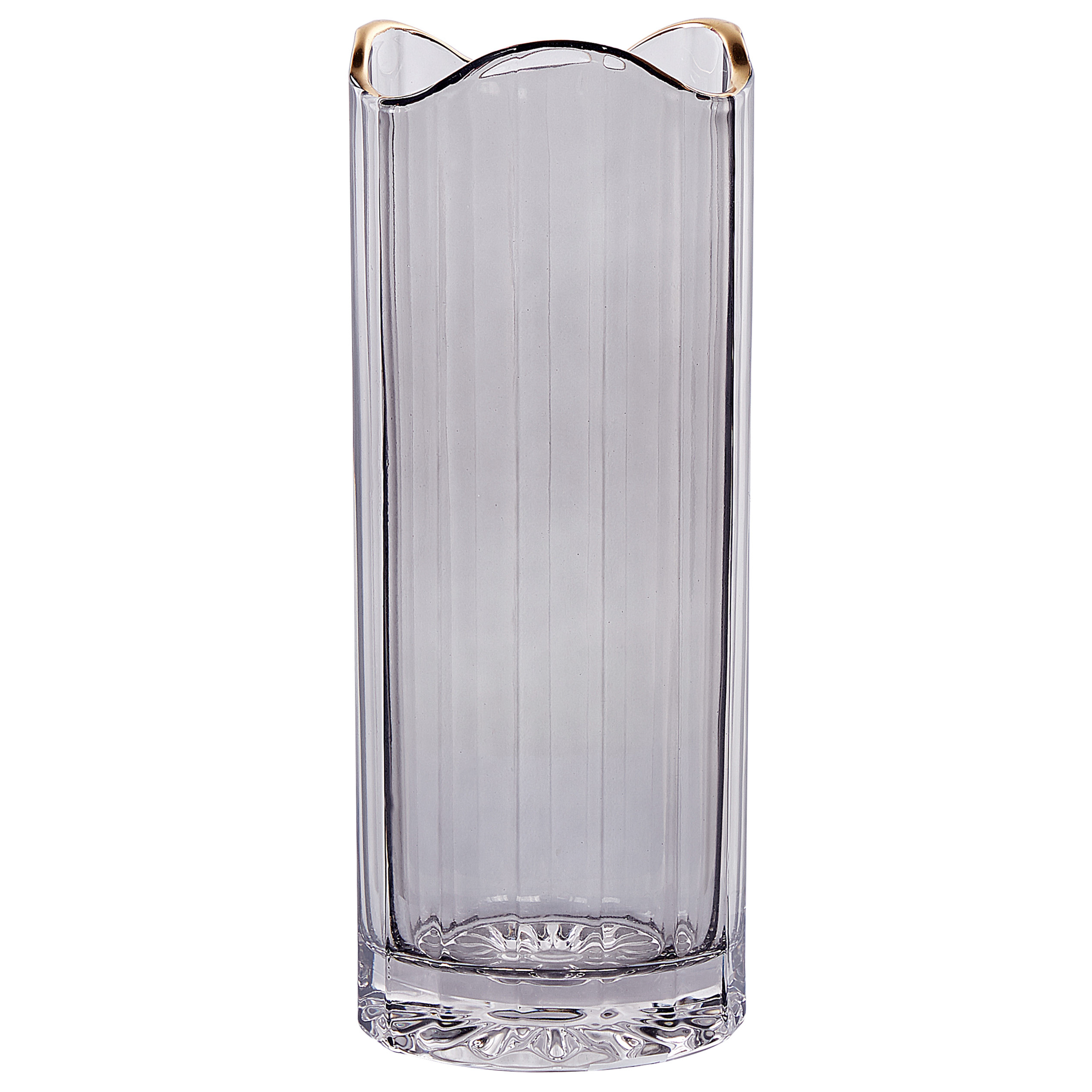 Blomstervase PERDIKI 30 cm Glas Grå