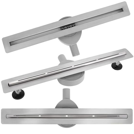 REA linjeafløb Filo 800 Hvid, 80x8x8cm