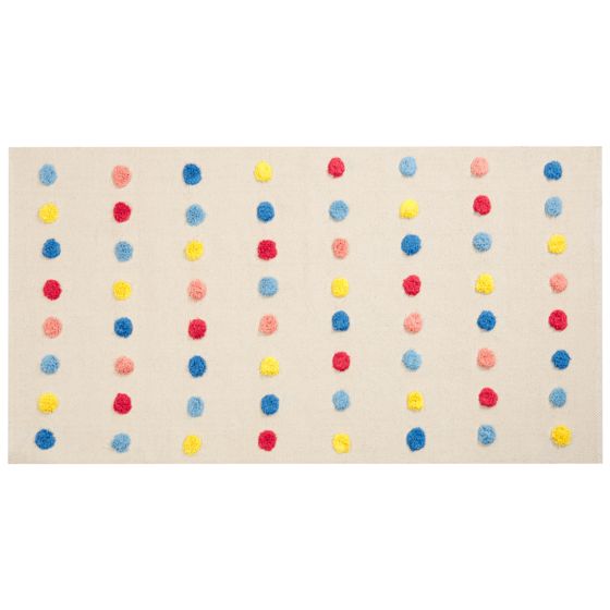 Børnetæppe LELES Beige 80 x 150 cm Bomuld