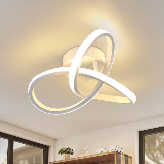 NETTLIFE moderne hvid, LED loftlampe, 3000K varm hvid korridorlampe, 17W