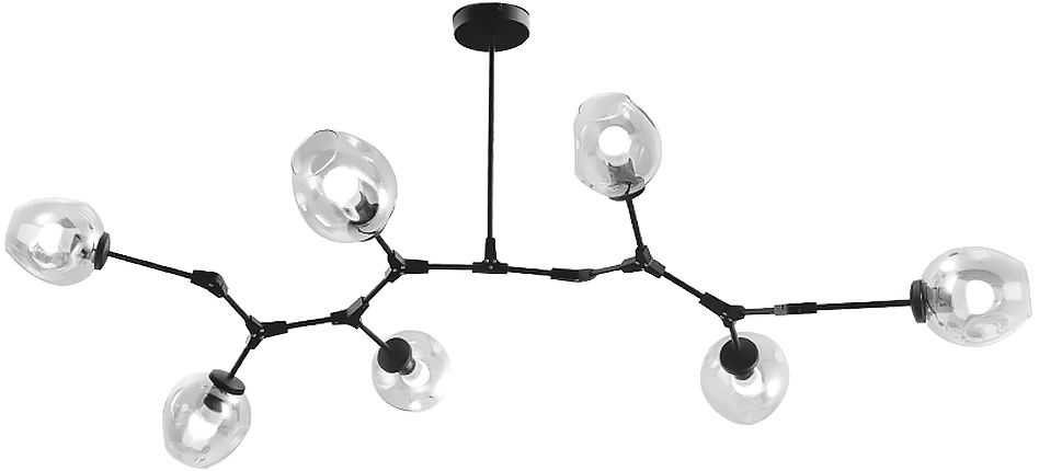 TOOLIGHT hængende loftlampe APP505-7C Sort 130x130x60cm