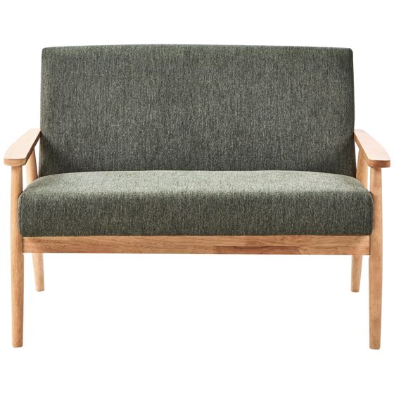 Sofa 2 personers ESRUM Lysebrun/ Grøn