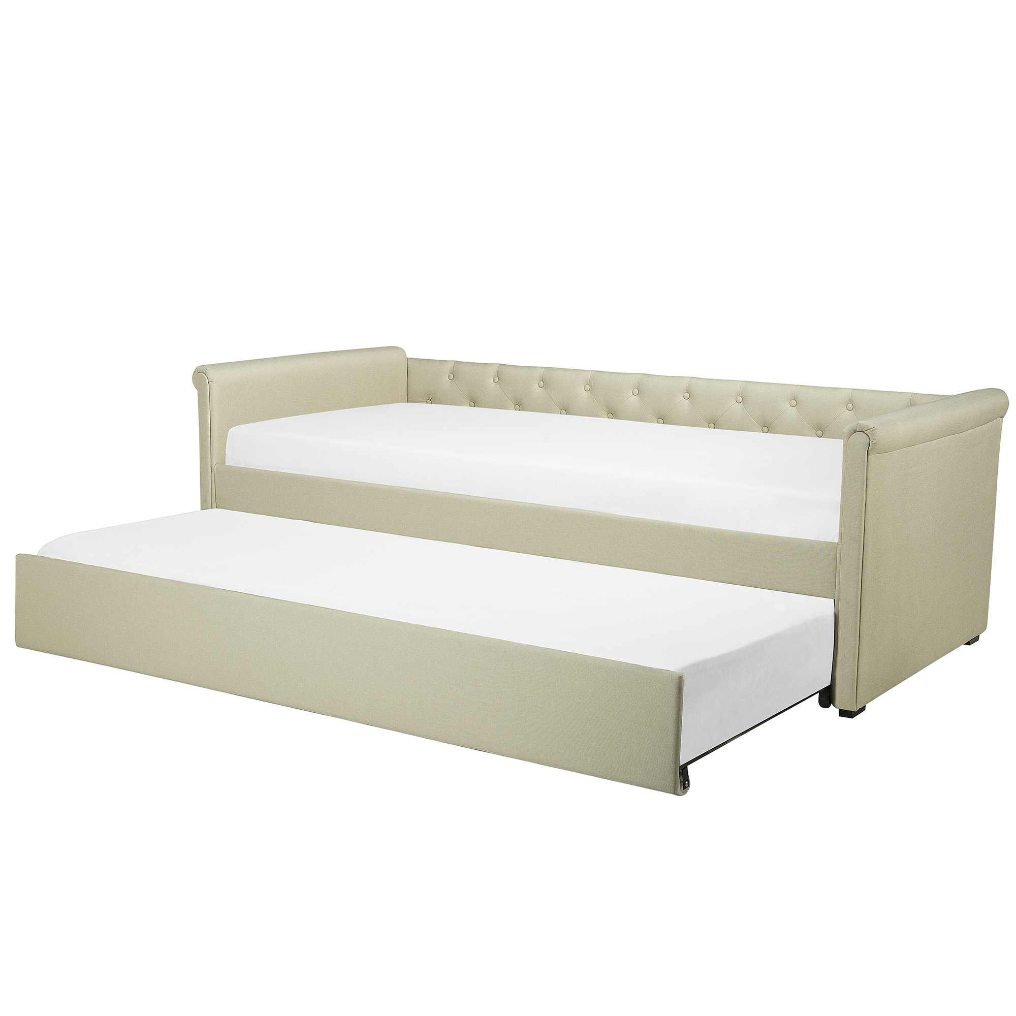 Udtræksseng LIBOURNE 80 x 200 cm Beige