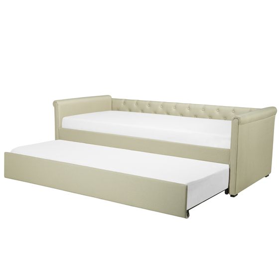 Udtræksseng LIBOURNE 80 x 200 cm Beige