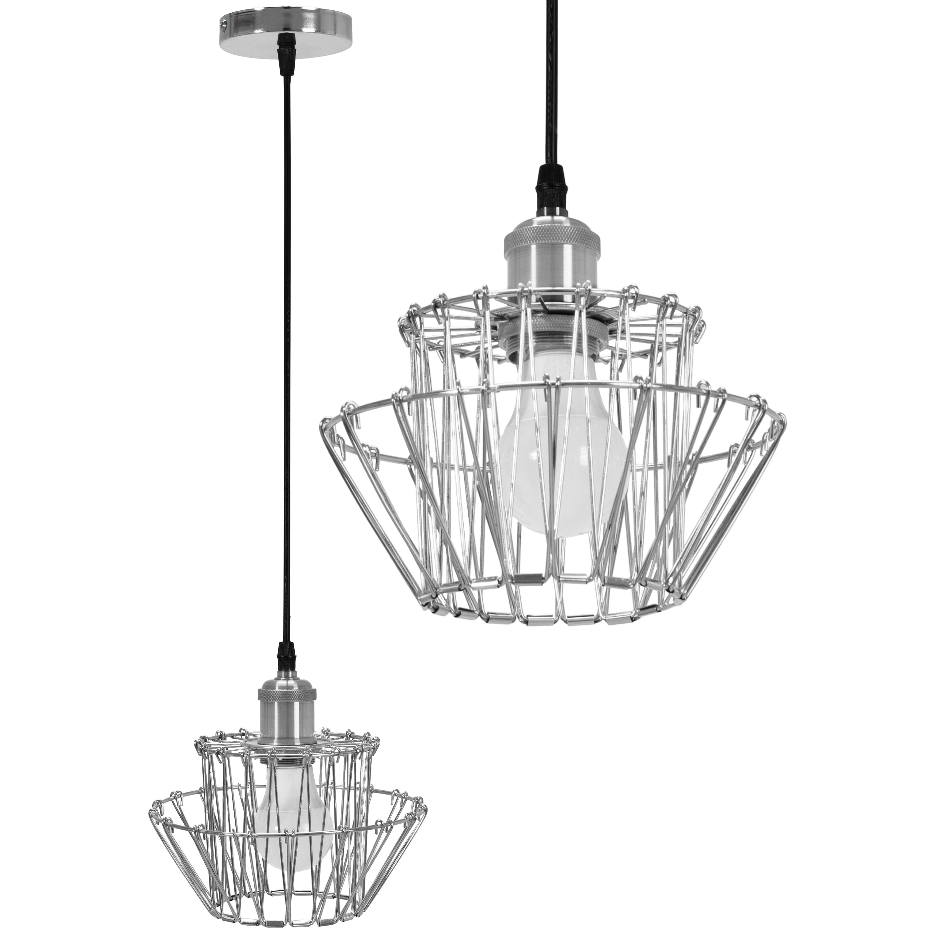 TOOLIGHT hængende loftlampe APP943-1CP SET 36CM Krom 17x20x20cm