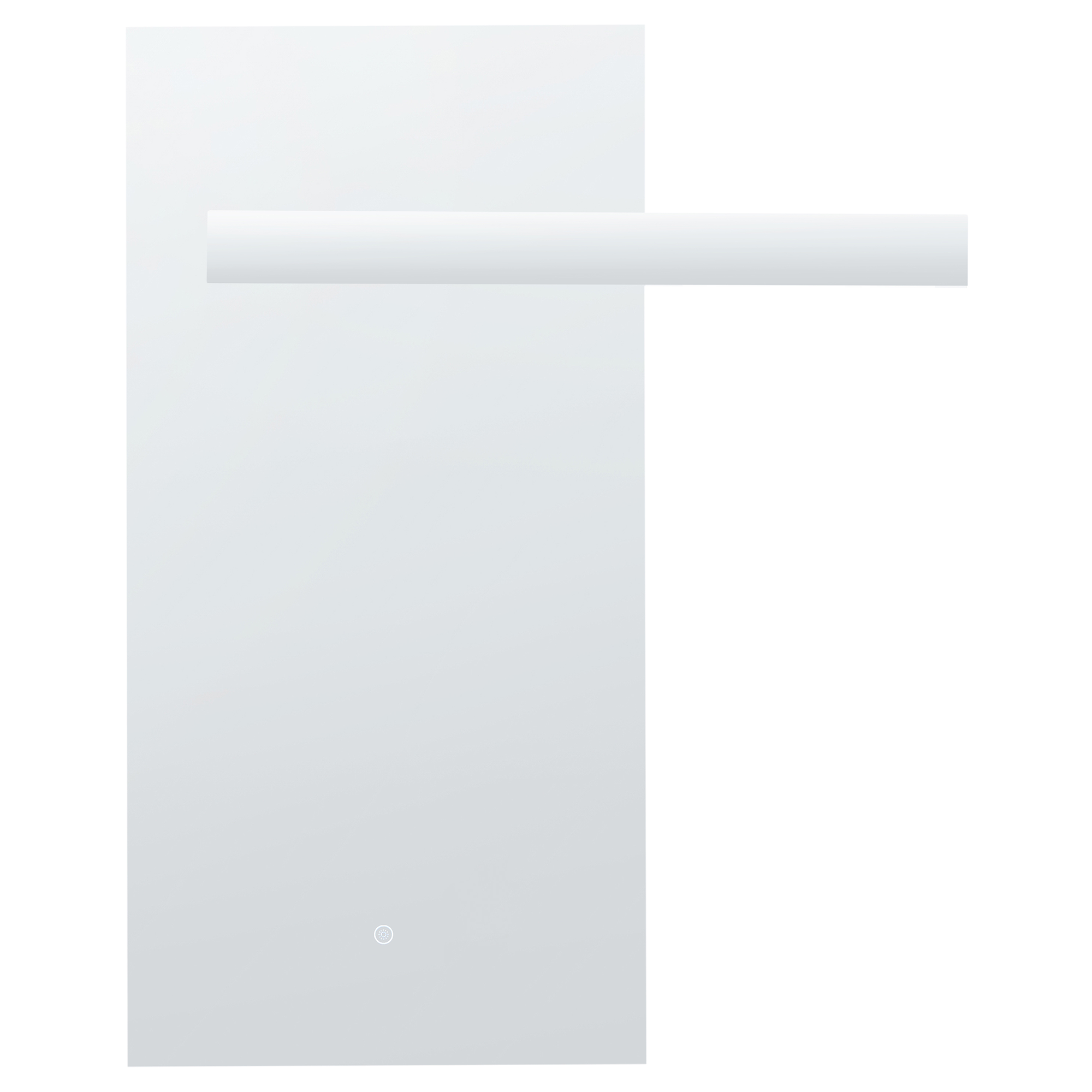 LED-badeværelsesspejl MAUX 83 cm 100 cm Sølv