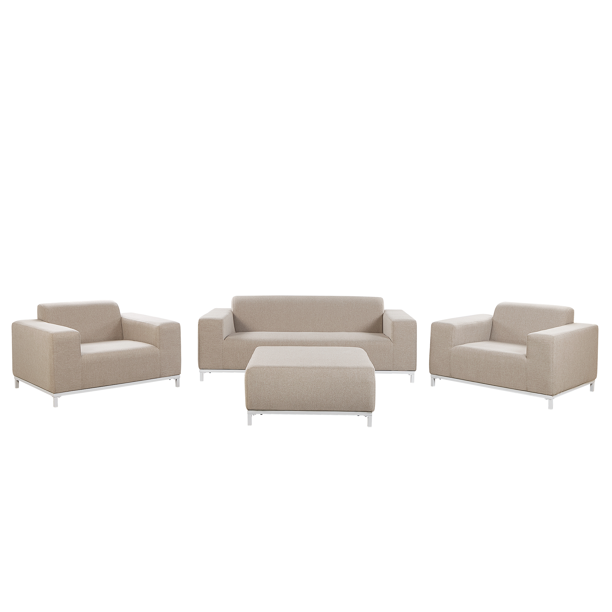 Loungesæt med bord 5 personers ROVIGO Beige