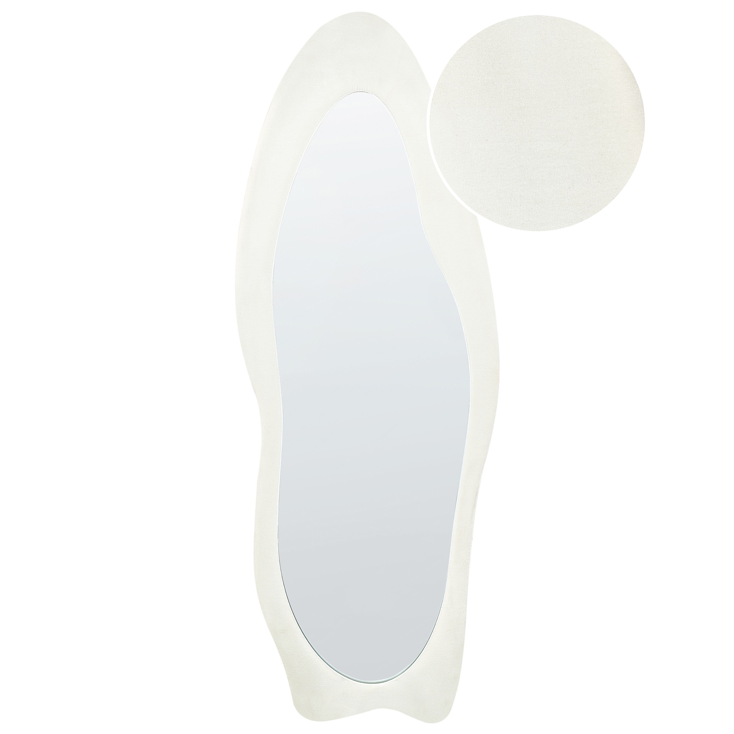 Vægspejl REIGNY 57 cm 160 cm Velour Hvid