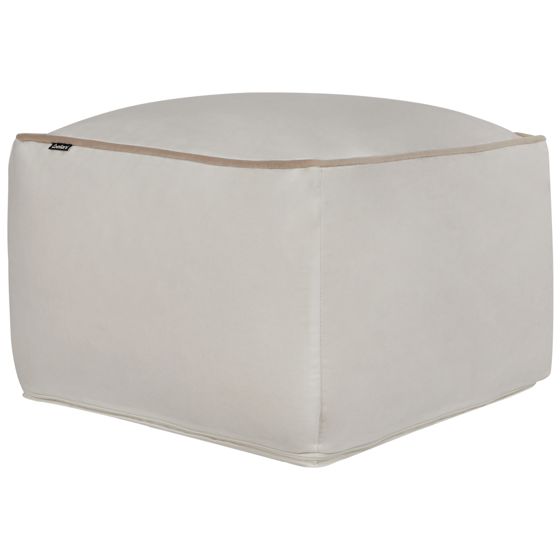 Puf DAREYN Velour Lys Beige