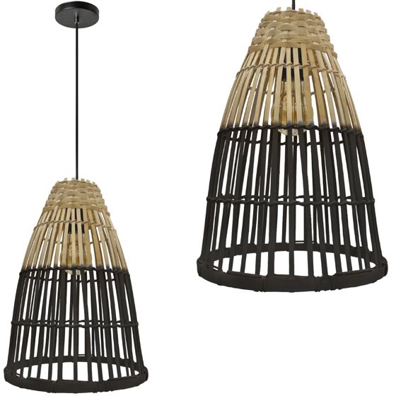 TOOLIGHT hængende loftlampe APP1328-1CP Sort 34x25x34cm