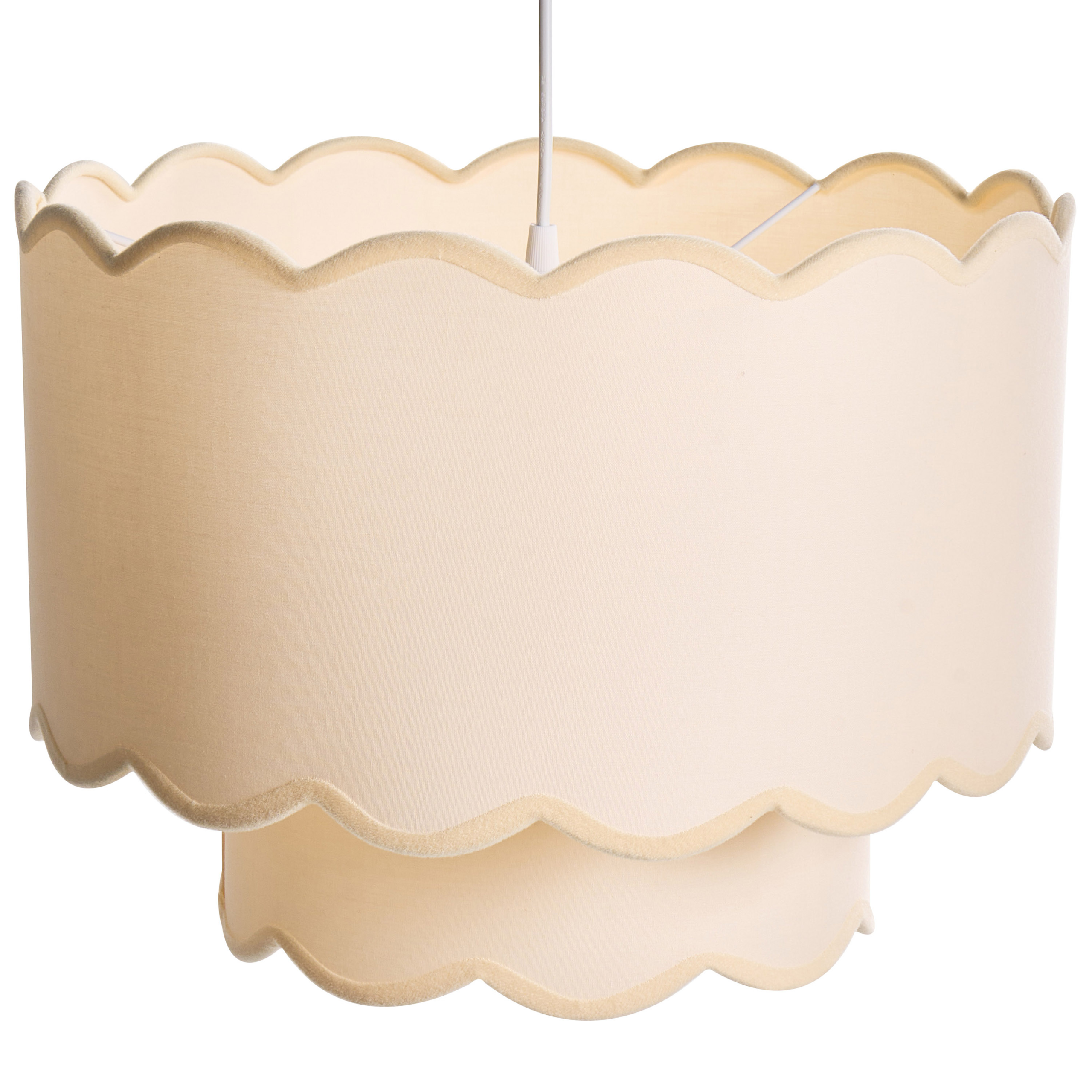 Loftlampe MECUMBURA Metal Hvid/beige