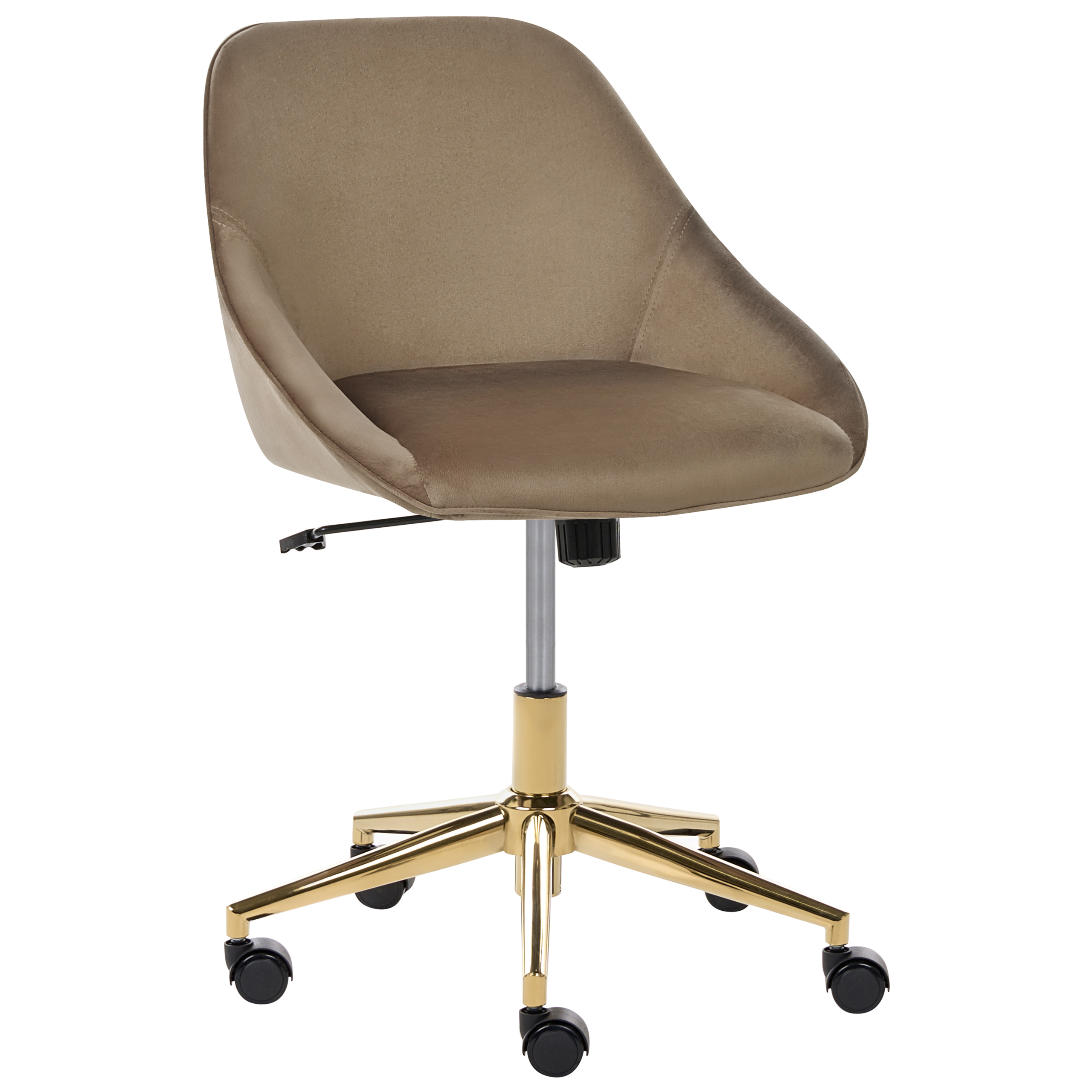 Skrivebordsstol BARDSDALE Velour Brun
