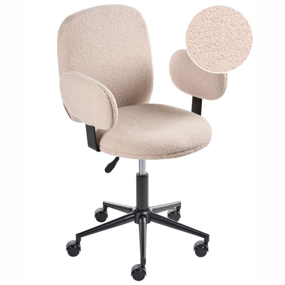 Skrivebordsstol MORAGA Boucle Beige
