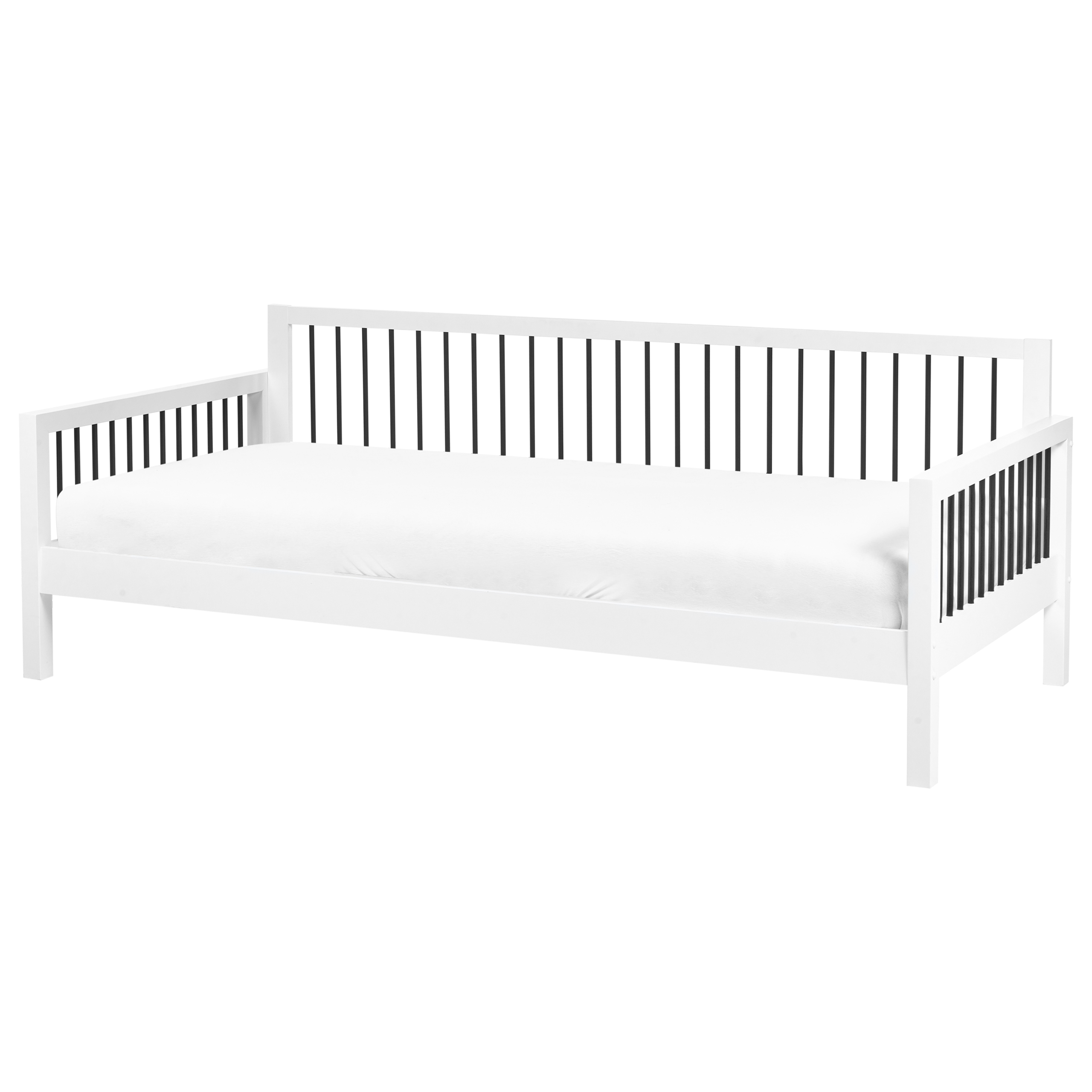 Daybed Træ TRICOT 90 x 200 cm Hvid