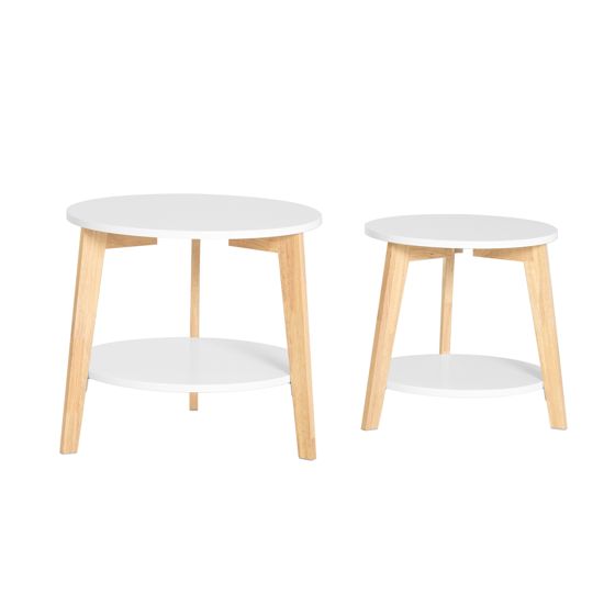SoBuy Sofabord, Bord i stuen, Sidebord FBT75-W