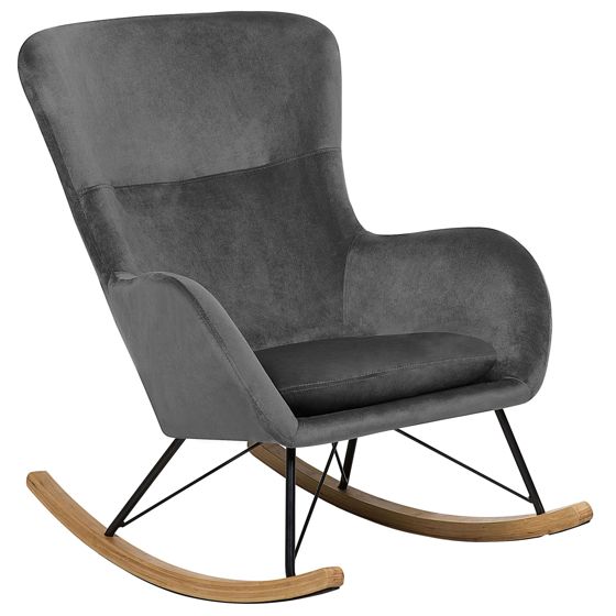 Gyngestol ELLAN Velour Mørkegrå