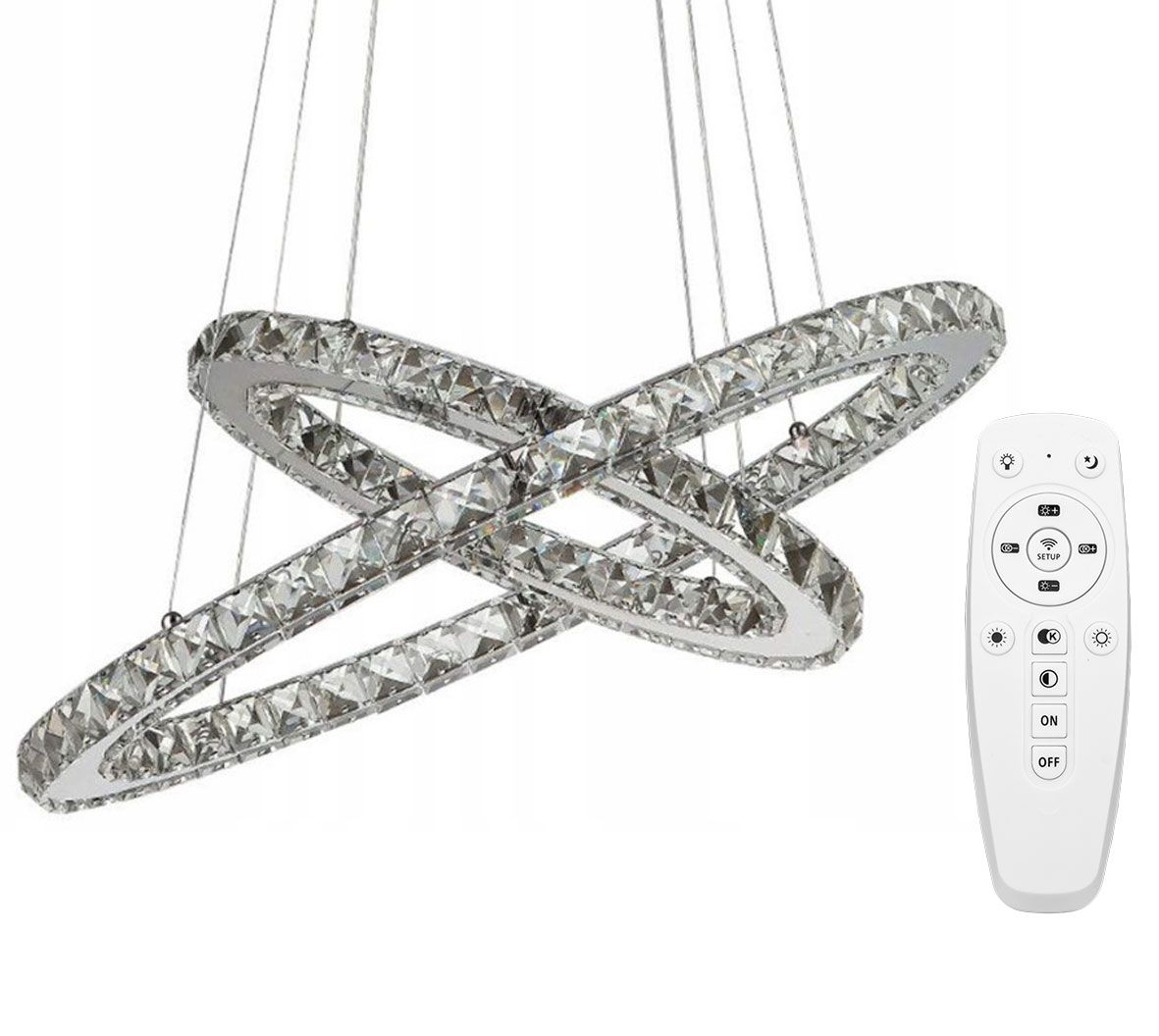 TOOLIGHT hængende loftlampe APP418-CP RINGI Grå 49,5x49,5x49,5cm