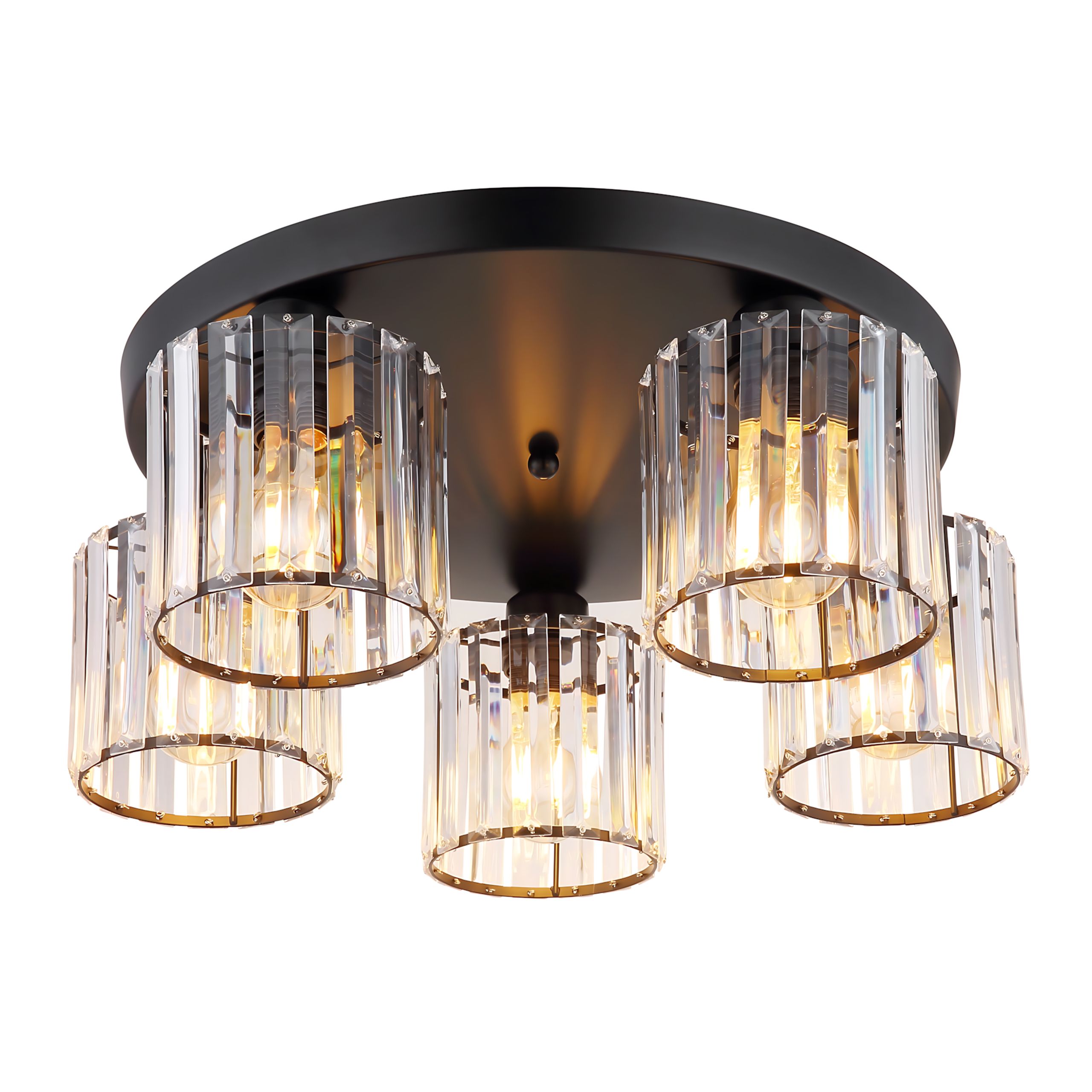 Toolight Loftslampe EBT023-5C Sort 45x45x15cm