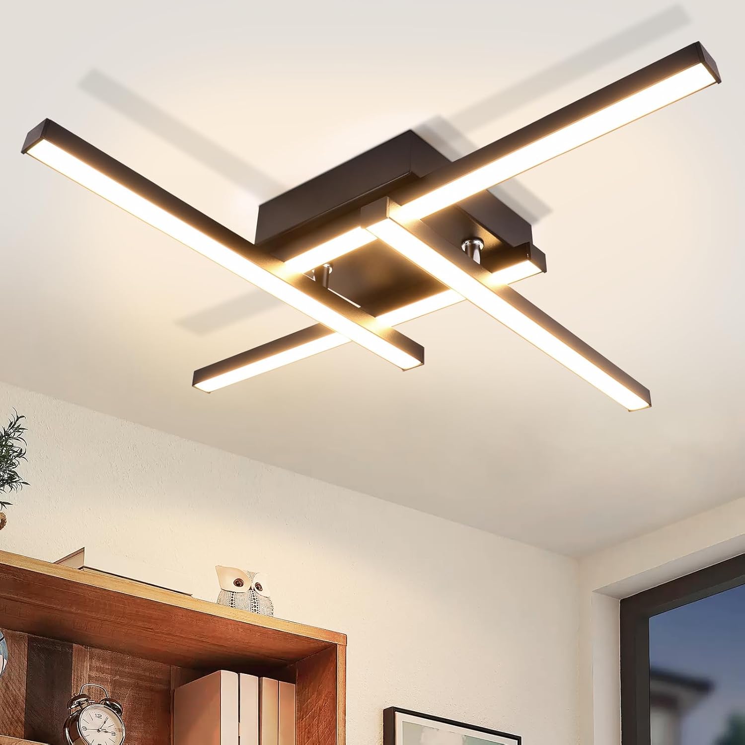 NETTLIFE LED - loftlampe, varm, hvid, moderne, design, 24W, 3000K