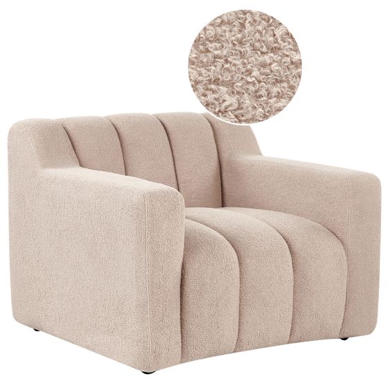 Lænestol AGERUP Boucle Beige
