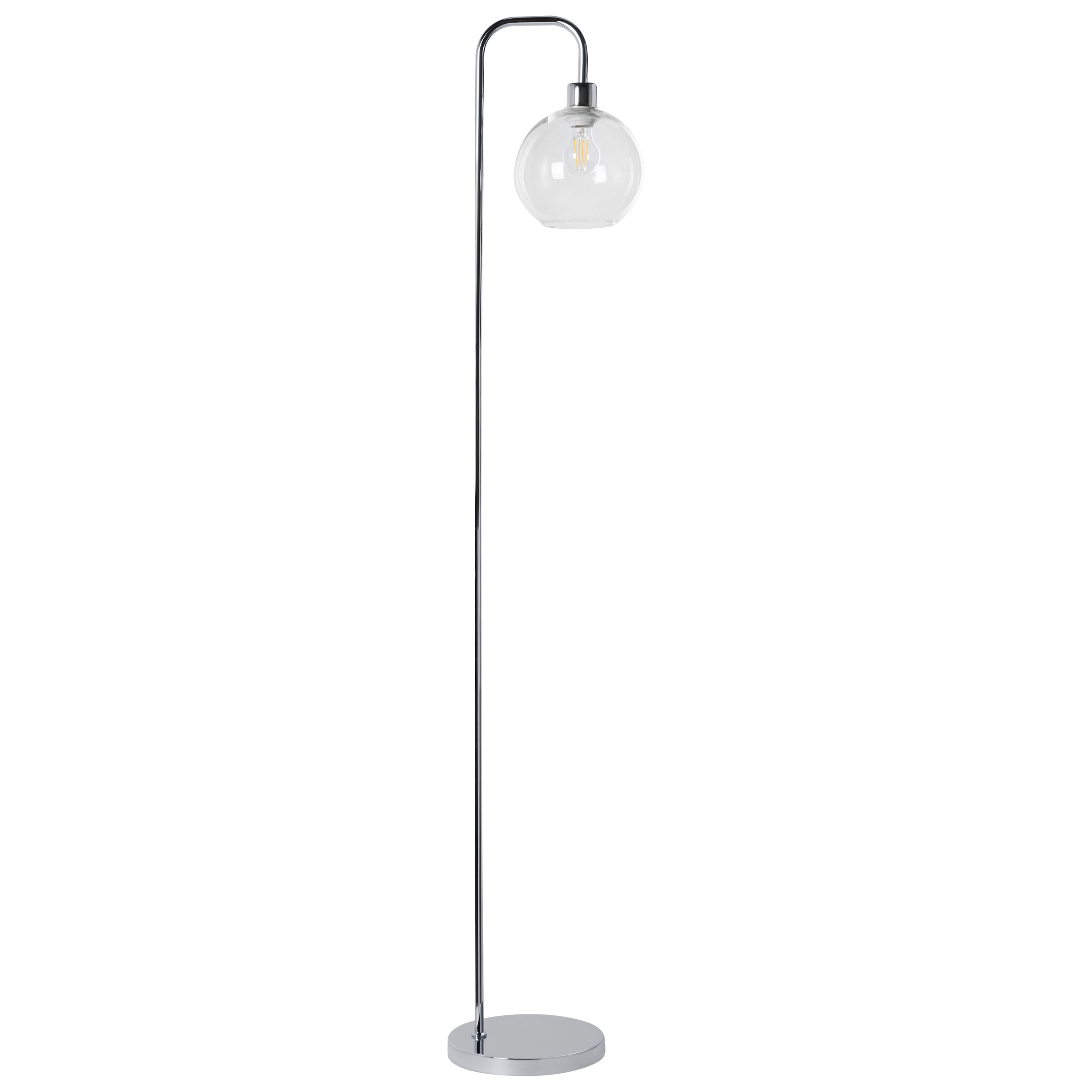Gulvlampe OKAVANGO Metal Sølv