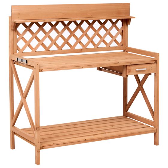 Plantebord SPERLINGA 115 cm 116 cm Ædelgran Lysebrun