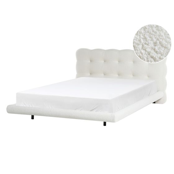 Seng Boucle SOULISSE 140 x 200 cm Cremehvid