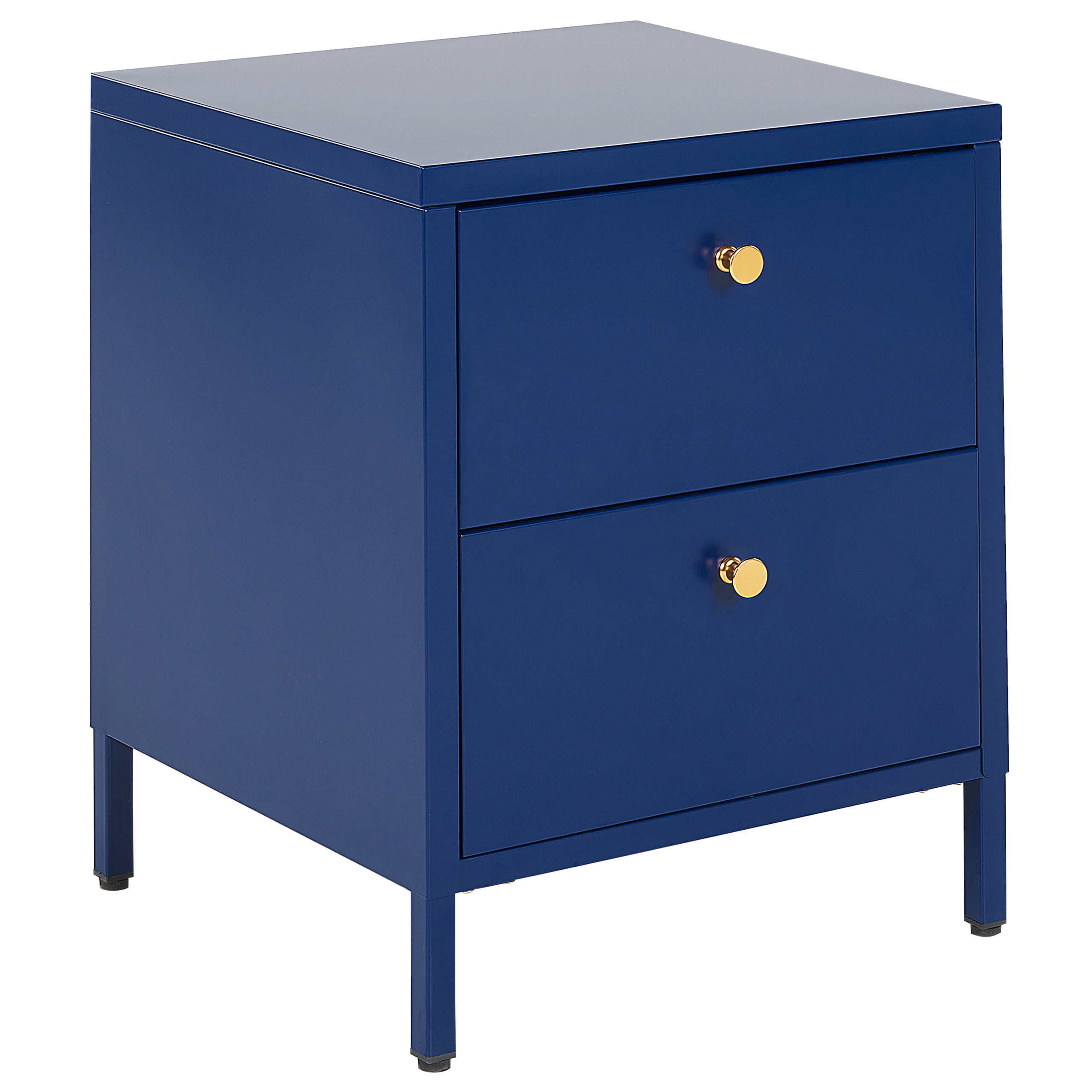 Natbord med 2 skuffer KYLEA Metal Navy Blå